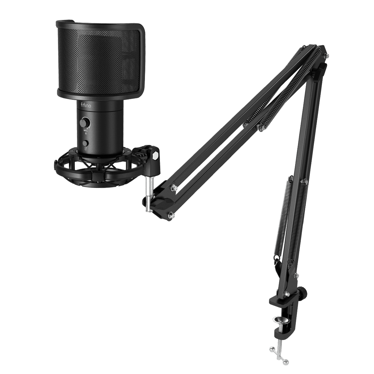 fifine t683 usb microphone bundle with boom arm